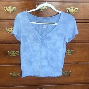 Light Blue Short Sleeve Top